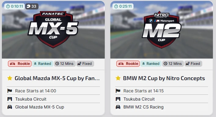 iracing rookie sports
