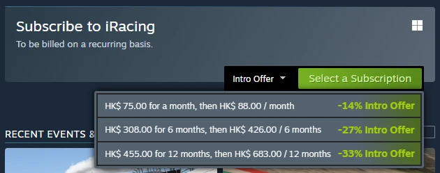 iracing steam introoffer